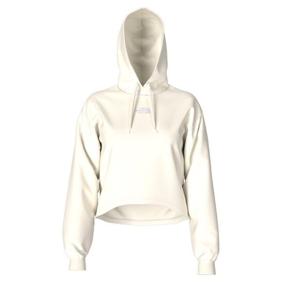 The North Face Women's Cropped Hoodie Evolution High-Low Pullover Off White XL - Picture 3 of 3